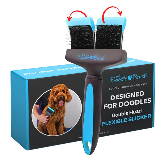Slicker Dog Brushes Curly Coat Detangler, Double Head